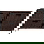 دولاب خوص السيف غاليري، ثلاث سلات - بني غامق product image 3