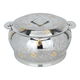 Al saif Gallery Steel Food Container, 7500 ml, Gold-Embossed - Silver product image 1