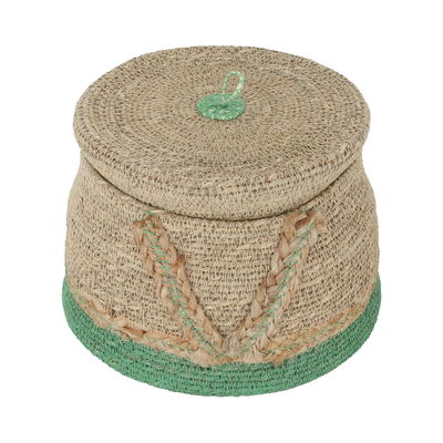 سلة تخزين خوص السيف غاليري، 15 سم - بيج product image 1