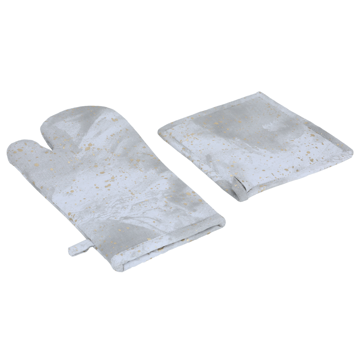 Set of gloves and handle, Alsaif Gallery fabric, 20 x 20 cm - white product image