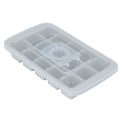 علبة مكعبات الثلج بلاستيك السيف غاليري، مع غطاء - بيج product image 3