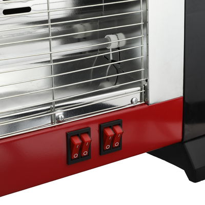 دفاية كهربائية هوم ماستر، تدفئة امامية وعلوية، 1600 واط، 50 × 44 سم، أربع أعمدة تدفئة، HM-2757 - أسود أحمر product image 3