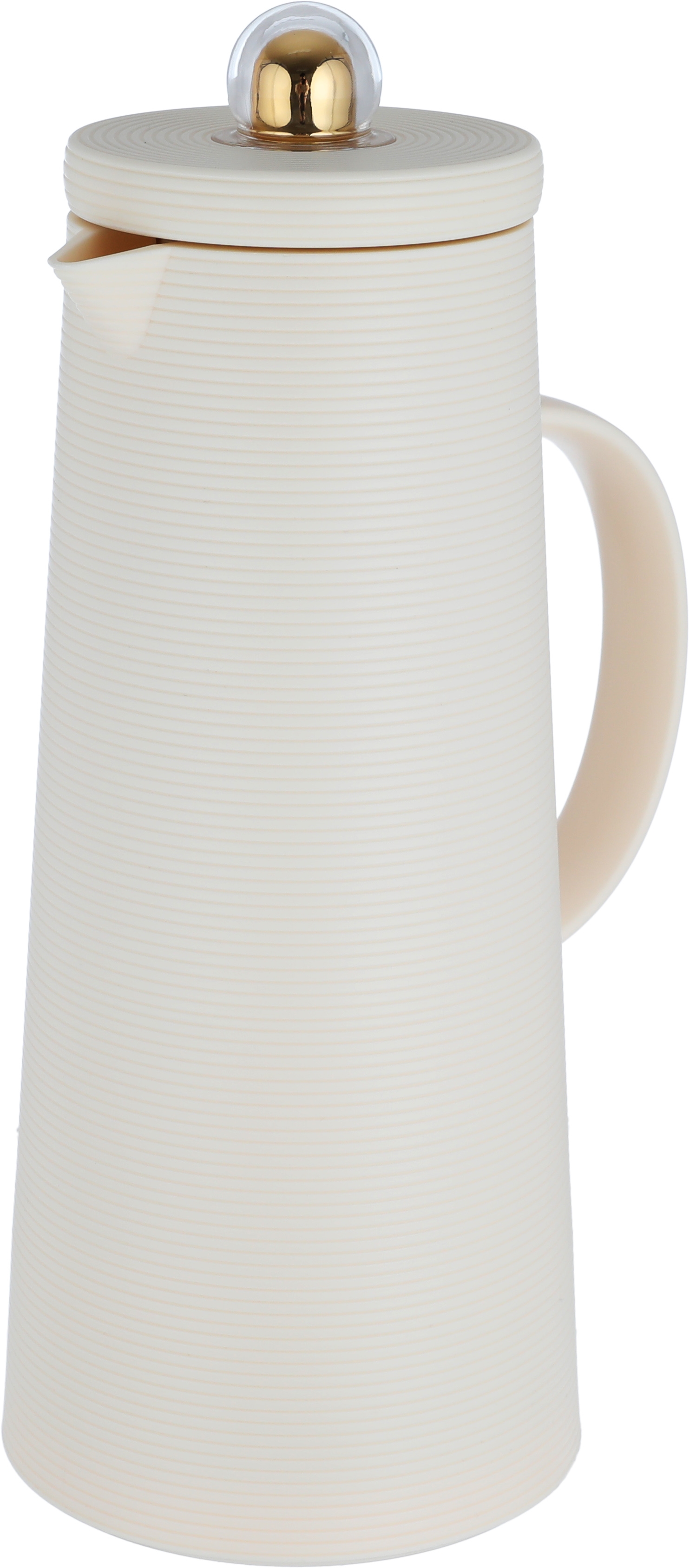 Al Saif Gallery Royal 8 thermos, 1 liter, thermal glass inner container, plastic outer shell - light beige product image 4