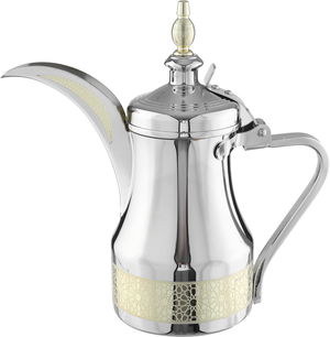 دلة قهوة استيل السيف غاليري، 900 مل، نقش اسلامي - فضي product image