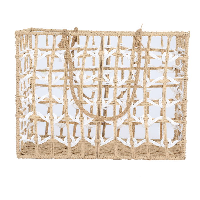 Diamond Glow Wicker Thermos Bags Set, 2 Pieces - Beige product image 2