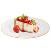 Al Saif Gallery glass sweet dish, 33 x 33 x 2 cm, circular, with golden font - clear product image 1