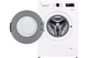 LG WF0712WH Front Load Washer, 7 kg, Inverter, Steam, Digital display - White product image 2