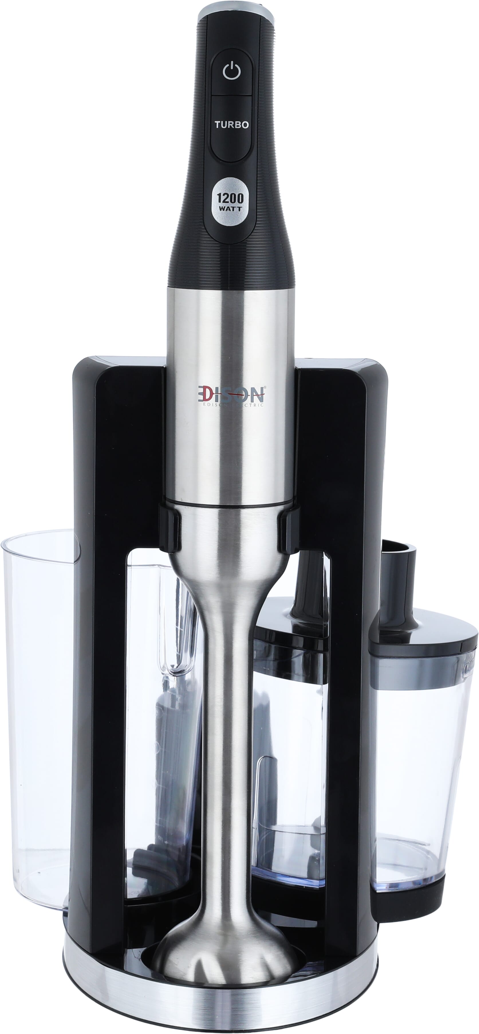 خلاط يدوي كهربائي إديسون، 500-600 مل، 1200 واط - اسود product image