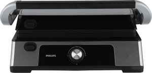 شواية كهربائية فيليبس، 2200 واط، 3 مستويات حرارة، شاشة ديجيتال، HD6301/90 - فضي اسود product image 2