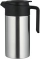 Aura Thermos, 1.6 Liter, Stainless Steel Inner Container, Stainless Steel/Plastic Outer Body, Push Button - Black/Silver product image 2