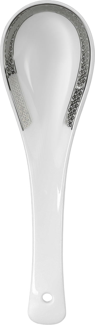 طقم تقديم سفرة بورسلان السيف غاليري، 86 قطعة - أبيض فضي product image 10