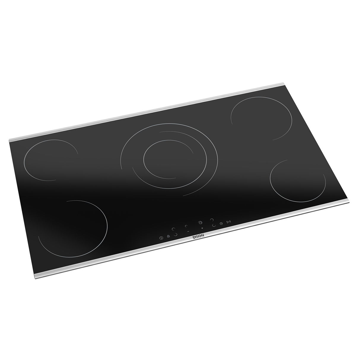 Edison Ceramic Electric Built-In Cooker, 6300 Watt, 5 Burners, 60 X 90 Cm - Black product image