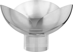 Al Saif Gallery Stainless Steel Serving Stand, 20x20x13 cm, Acrylic Base - Silver product image