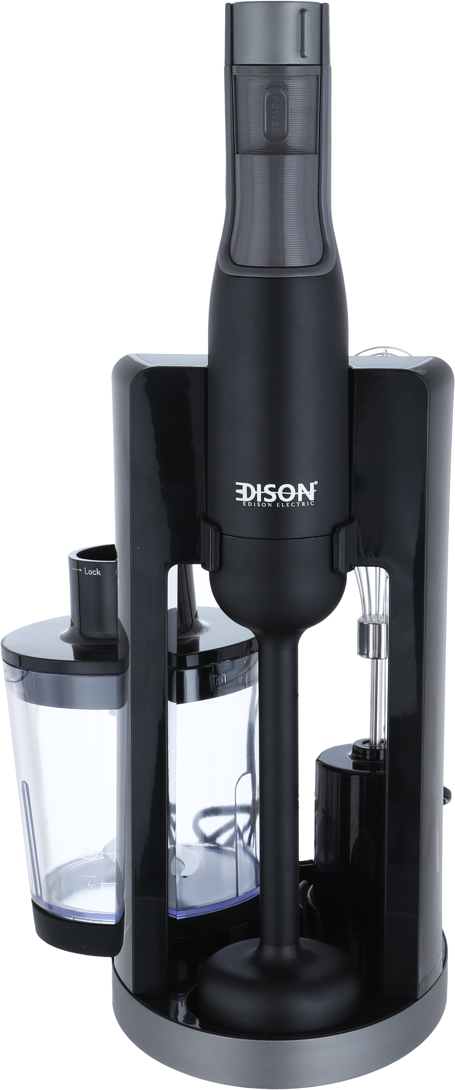 Edison CM-6002/B Electric Hand Blender Set, 1000W, 500ml, 9 Speeds, 3 Pieces, Base - black product image 1