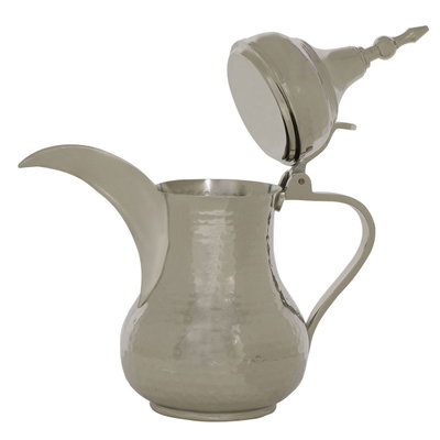 دلة هندي نحاس السيف غاليري، 27 سم، منقوش - فضي product image 3