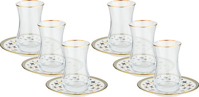 طقم بيالات زجاج السيف غاليري، 90 مل، صحون، 12 قطعة - متعدد الألوان product image 1