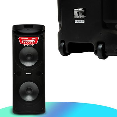 مكبر صوت لاسلكي نيكاي، بلوتوث، ميكروفون لاسلكي، NPRTY1060 - اسود product image 6