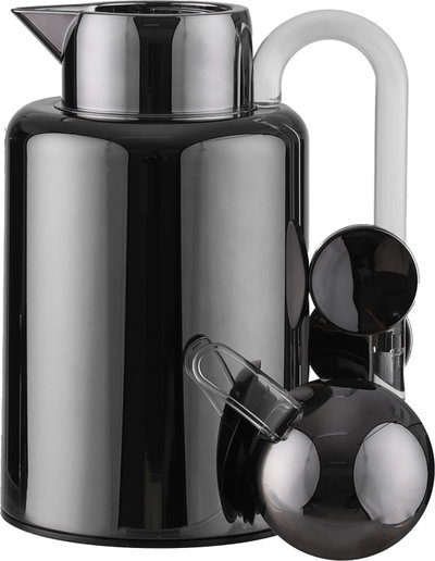 AlAl Saif Gallery Ikram Thermos Set, 1/1.5 Liter, Glass Inner Material, Transparent Handle - Black product image 6