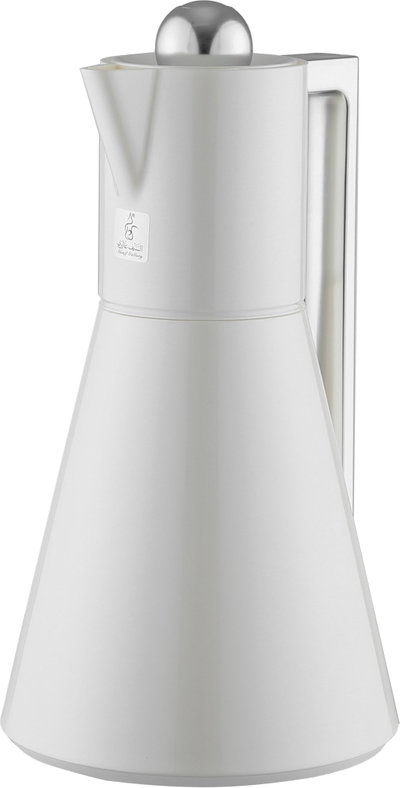 Everest Lena Thermos, 1 liter, glass interior, squeeze lid, pearl silver handle product image 3