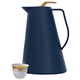 Al Saif Gallery Glory thermos, 1 liter, thermal glass inner container, plastic outer shell - dark blue product image 1