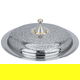 غوزي استيل السيف غاليري، 60 سم، دائري، بغطاء منقوش - فضي product image 2
