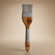 فرشاة زيت خشب سيليكون السيف غاليري، مربعة، يد خشب، 22x5 سم - خشبي فاتح رمادي product image 1