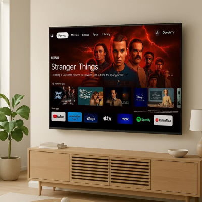 تلفزيون بدون اطار اوسكار، 32 بوصة، HD، شاشة LED، ريموت كنترول، OS32ATVHD - اسود product image 2