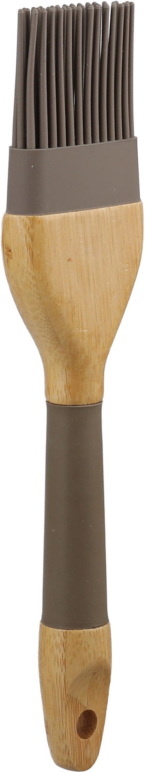 Alsaif Gallery Silicone Wood Oil Brush, Square, Wooden Handle, 22X5 Cm - Light Brown Wood product image 2