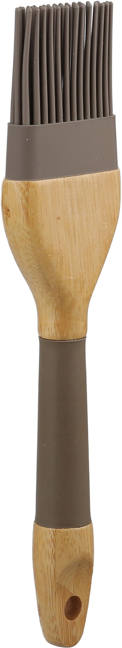 Alsaif Gallery Silicone Wood Oil Brush, Square, Wooden Handle, 22X5 Cm - Light Brown Wood product image 2