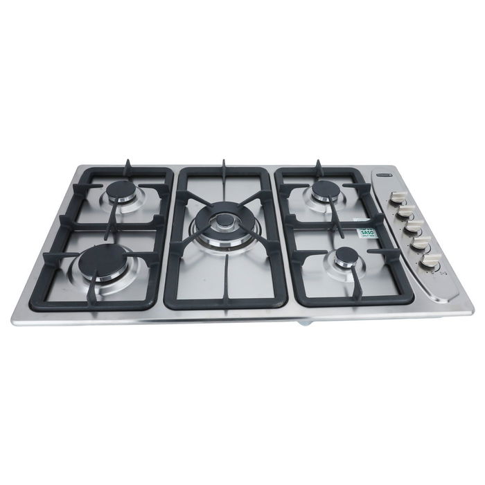 Kelvinator Jah166Kl2G9S005 Built-In Gas Stove, 5 Burners, 90 X 50 Cm - Silver product image 1