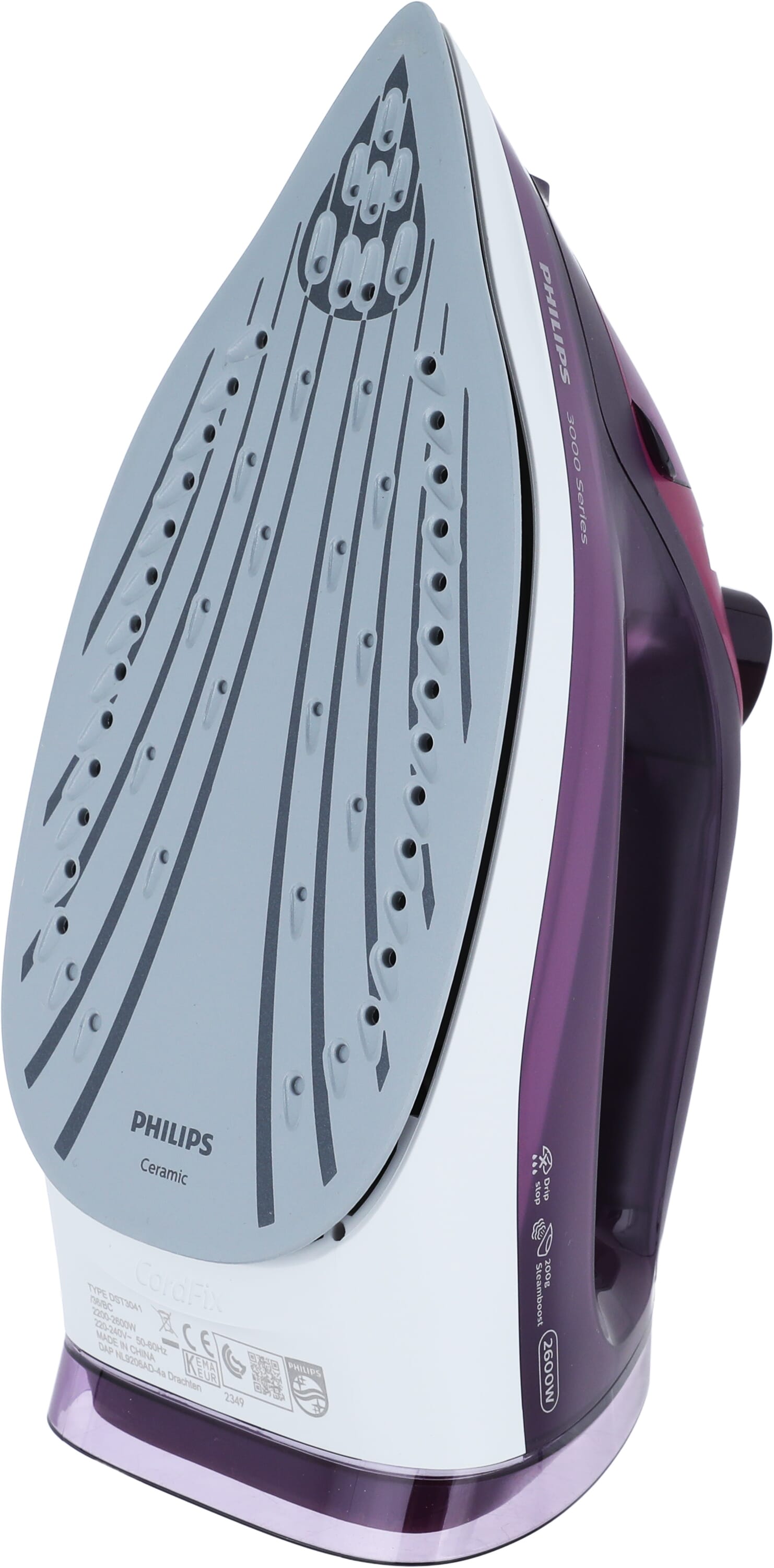 Philips Dst3041/36 Ceramic Steam Iron, 2600 Watt, 300 Ml - Purple product image 3