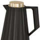 ترمس إليجانس، 1 لتر، حافظة داخلية زجاج، غطاء ذهبي، ضغاط - أسود product image 4
