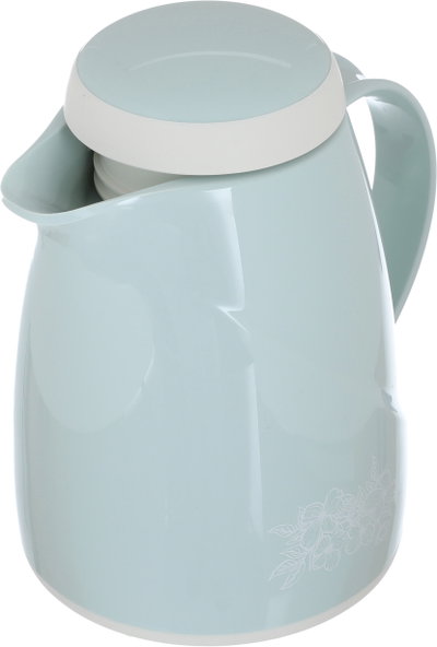 Helios thermos, rose pattern, 0.3 litres, thermal glass inner container, plastic outer shell - green product image 3