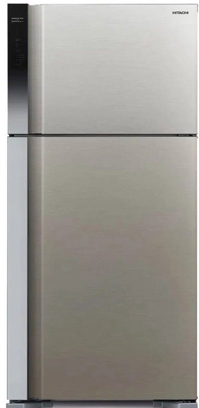 ثلاجة نوفروست هيتاشي، 549 لتر، 19.4 قدم، فريزر علوي، R-V700PS7K-1BSL - فضي product image 1