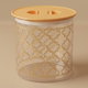 Al Saif Gallery Plastic Box, Round, 2000 ml - Clear product image 1