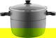 قدر ضغط كهربائي إديسون الذكي، وعاء داخلي جرانيت، 1600 واط، 12 لتر، 11 وظيفة طبخ، GT1202-M16 - فضي اسود product image 4