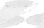 Alsaif Gallery Porcelain Dinner Set, 166 Pieces, Gold-White Rim product image 5