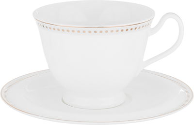 Alsaif Gallery Porcelain Dinner Set, 166 Pieces, Gold-White Rim product image 5