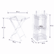 طقم طاولات اكرليك، 5 قطع - شفاف فضى product image 3