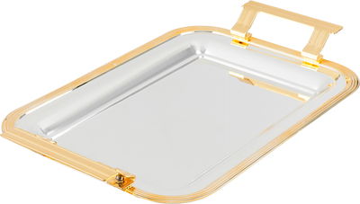 Alsaif Gallery Steel Tofry Set, 3 Pieces - Silver Gold product image 2