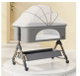 سرير اطفال حديد، 80×50 سم - رمادي product image 3