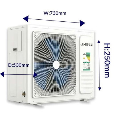 مكيف سبليت جنرال اكس، بارد فقط، 11100 وحدة حرارية، 1 طن، شاشة LED، GX-12SMCC - ابيض product image 3