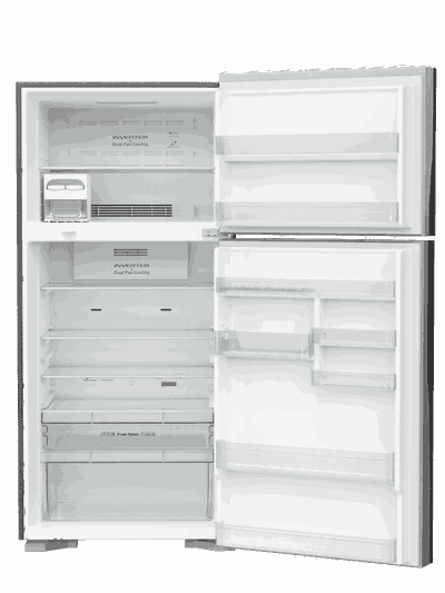ثلاجة نوفروست هيتاشي، 550 لتر، انفرتر، فريزر علوي، R-V725PS7K-1PSV(ME) - فضي product image 4