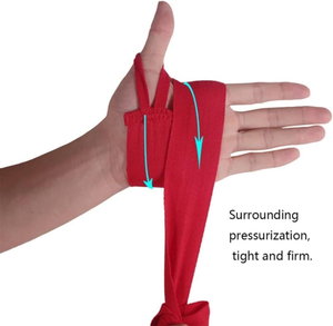 Kangaroo 11151515510 fabric wristband, 5 meters, stretchable - Red product image 2