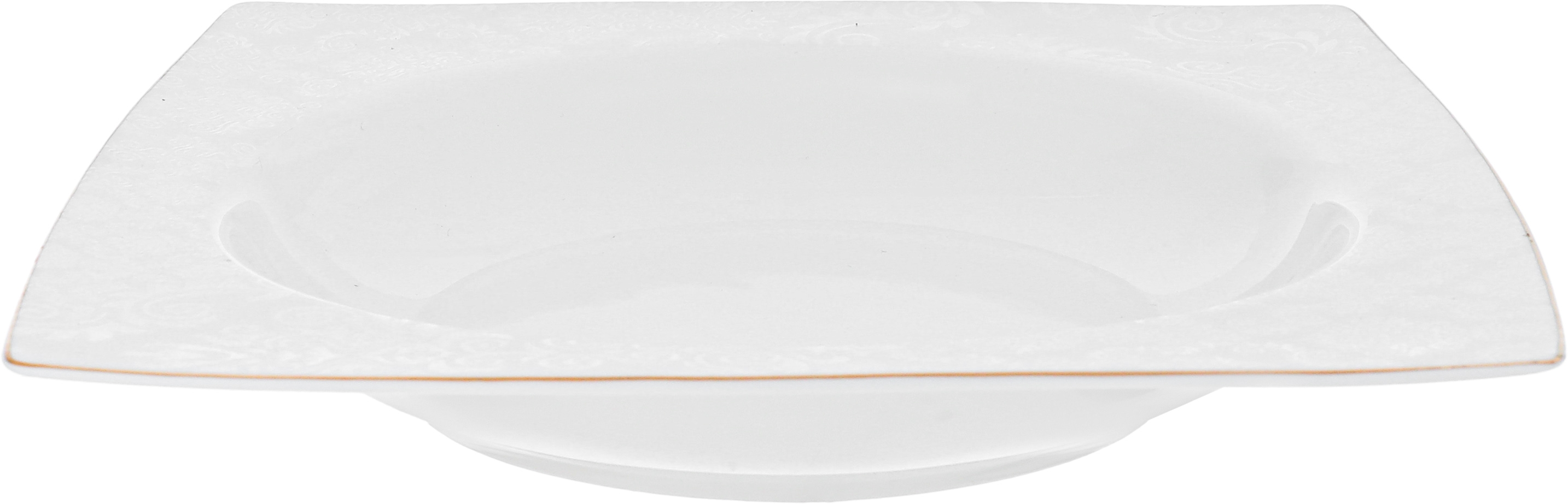 طقم سفرة بورسلان دانيا، 77 قطعة - ابيض ذهبي product image 8