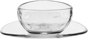 زبدية تقديم زجاج السيف غاليري، 16/10 سم، 2 قطعة، صحن - شفاف product image 2