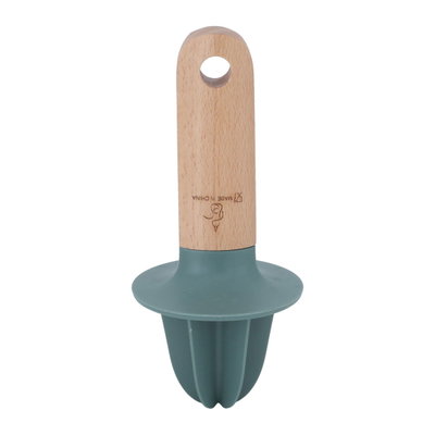 Al Saif Gallery Silicone Lemon Juicer, with Wooden Handle - Green product image 3