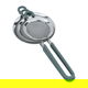 Al Saif Gallery Steel Strainer Set, 3 Pieces, With Silicone Handle - Green product image 1