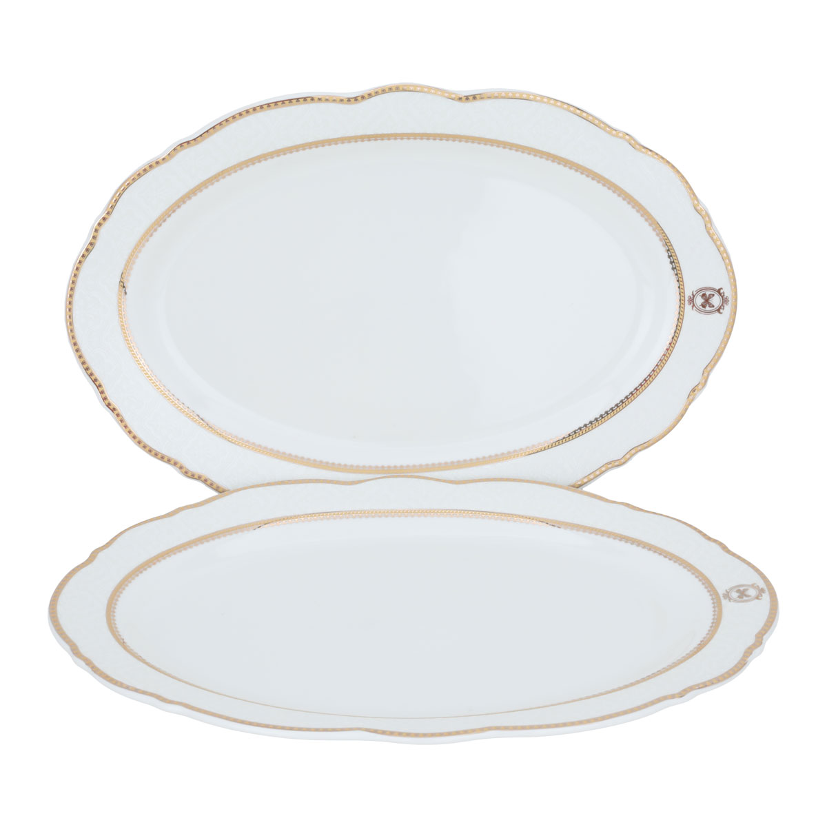Al Saif Gallery porcelain dining set with golden pattern, 65 pieces - white product image 4