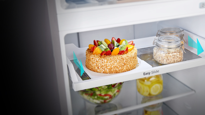ثلاجة فريزر علوي هايسنس، 11.4 قدم، 324 لتر، انفرتر، RT41W2NKI - فضي product image 4